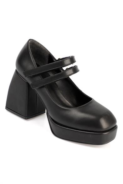 Capone Blunt Toe Mary Jane Platform Shoes image 5