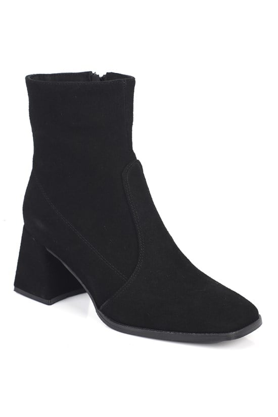 Capone Blunt Toe Side Zipper Woman Booties