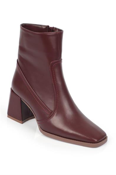 Capone Blunt Toe Side Zipper Woman Booties image 3