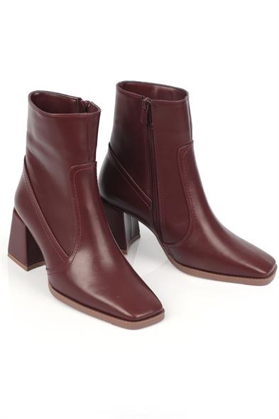 Capone Blunt Toe Side Zipper Woman Booties image 5