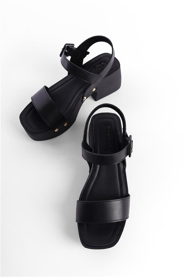 Capone Dulce Blunt Toe Single Band Platform Heel Woman Sandals image 4