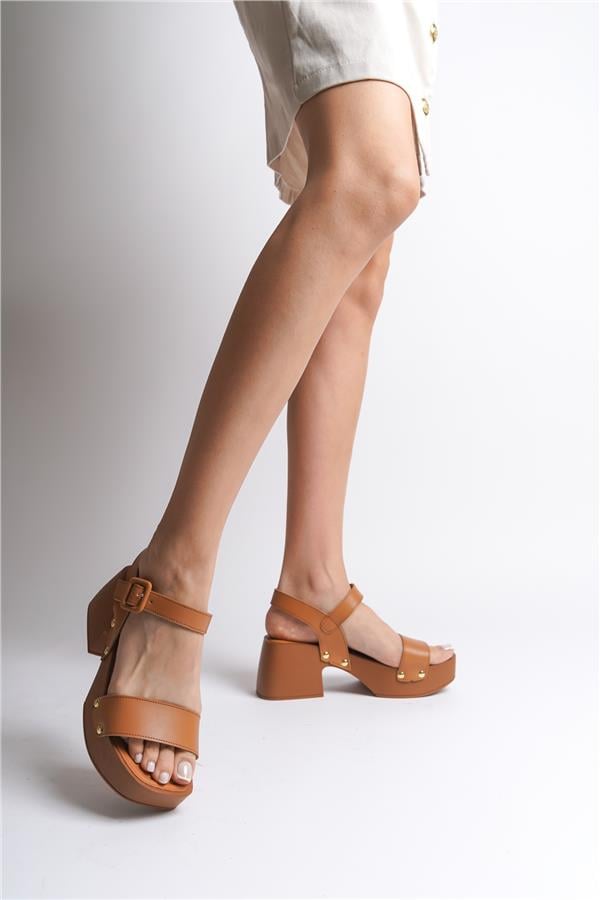 Capone Dulce Blunt Toe Single Band Platform Heel Woman Sandals image 5