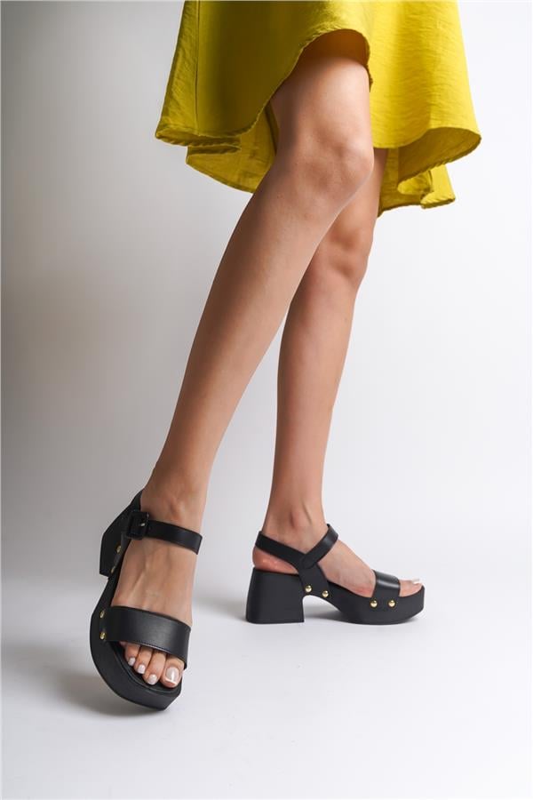 Capone Dulce Blunt Toe Single Band Platform Heel Woman Sandals image 5
