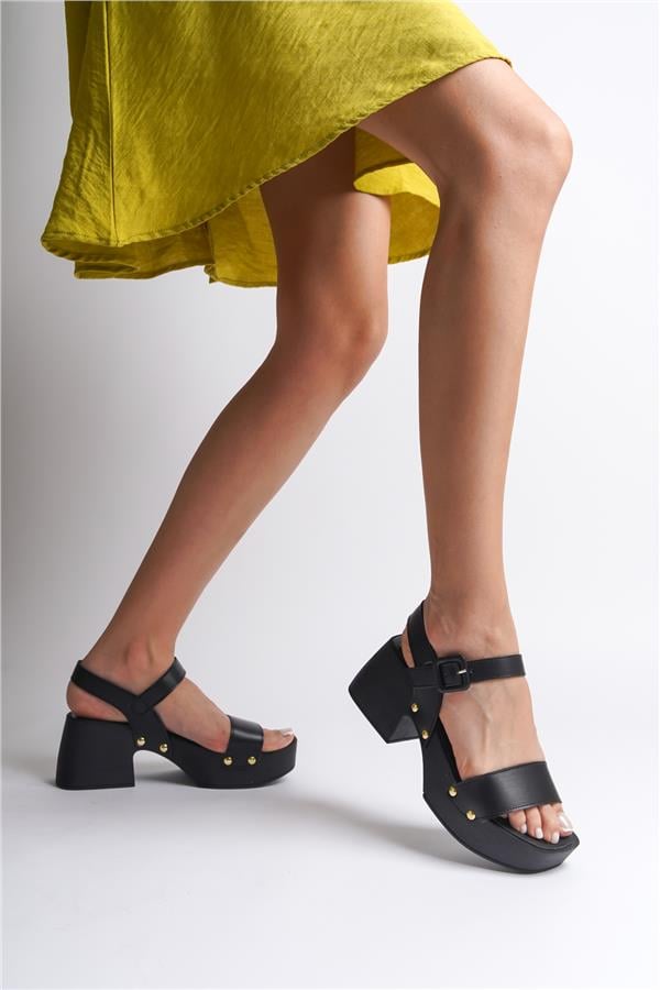 Capone Dulce Blunt Toe Single Band Platform Heel Woman Sandals image 6