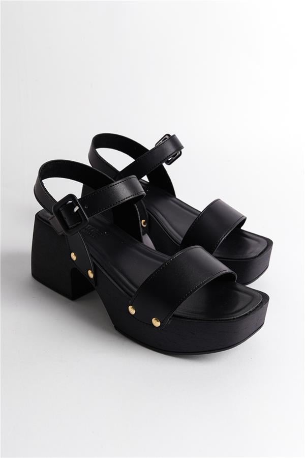 Capone Dulce Blunt Toe Single Band Platform Heel Woman Sandals image 1