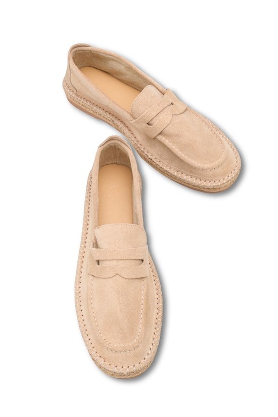Capone Boris Genuine Leather Suede Espadrille Sole Men Loafer image 4
