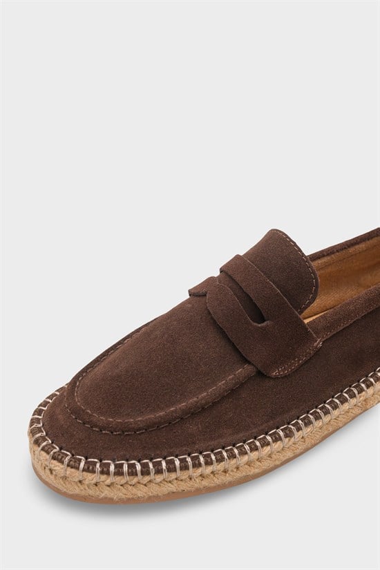 Capone Boris Genuine Leather Suede Espadrille Sole Men Loafer image 6