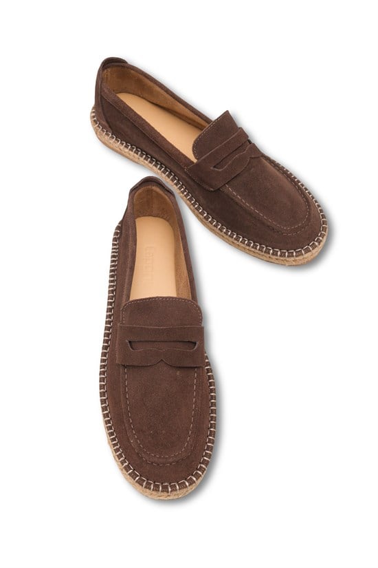 Capone Boris Genuine Leather Suede Espadrille Sole Men Loafer image 4