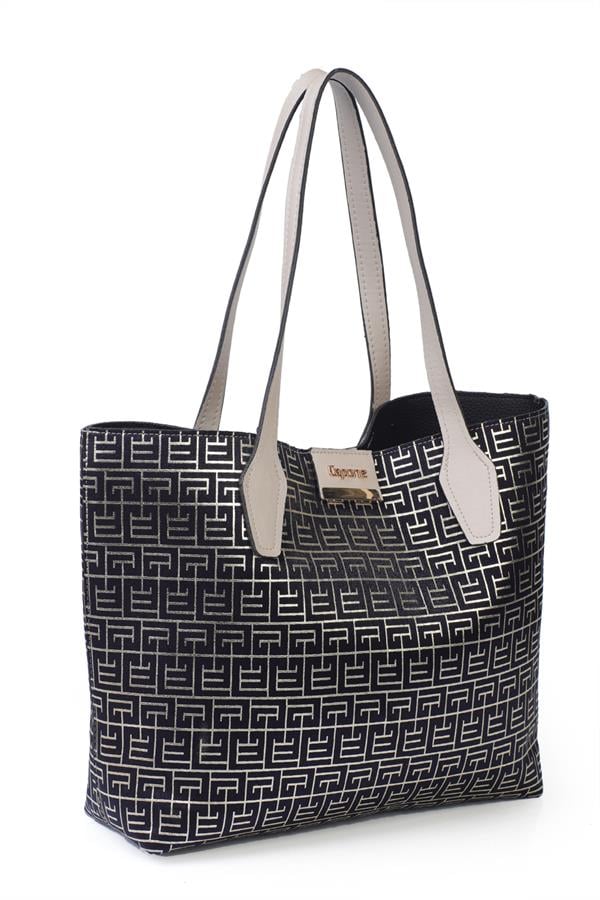 Capone Bristol Women Black Gold Shoulder Bag