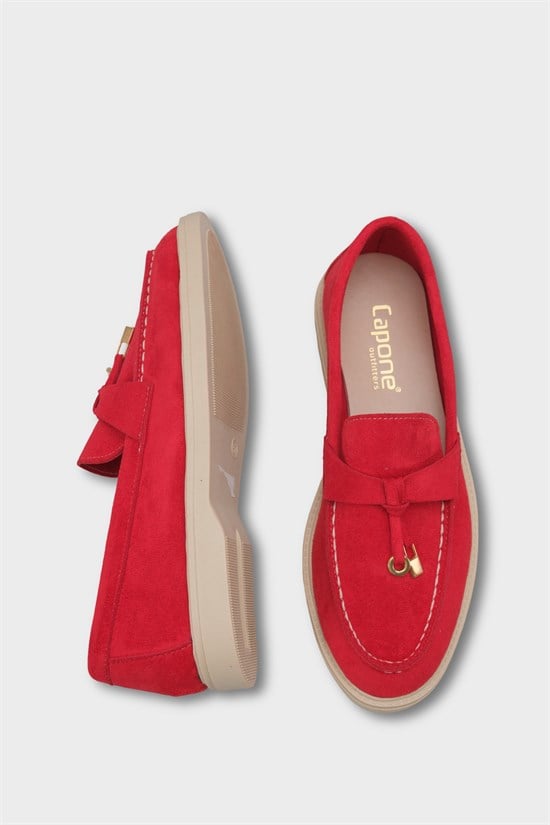 Capone Calypso Women Red Loafer image 5