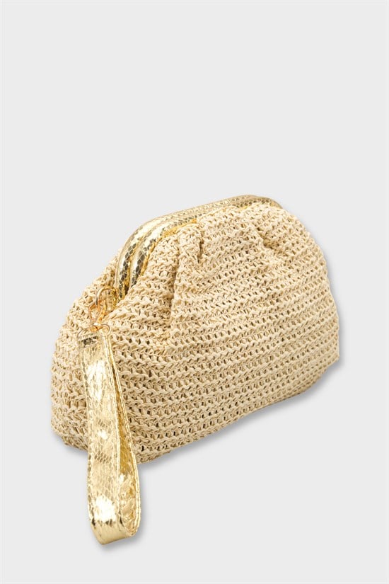 Capone Capri Raffia Look Drawstring Women Beige Bag image 3