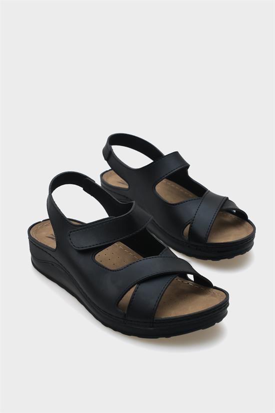 Capone Cecil 107090 Women Black Slingback Comfort Anatomical Sandals image 4