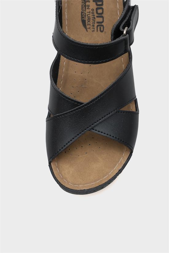 Capone Celeste Z6312 Women Black Comfort Anatomical Sandals image 6