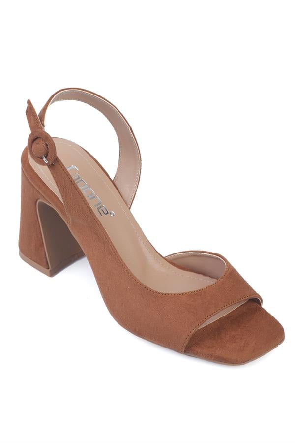 Capone Clara Square Toe Medium Heel Women  Sandals