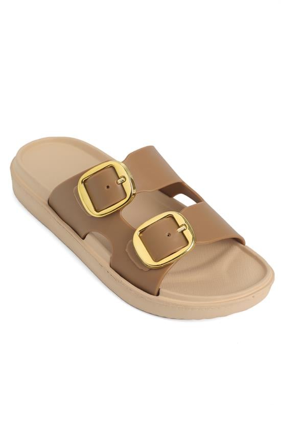 Capone Clarita EVA Double Buckle Women Nut Sandal