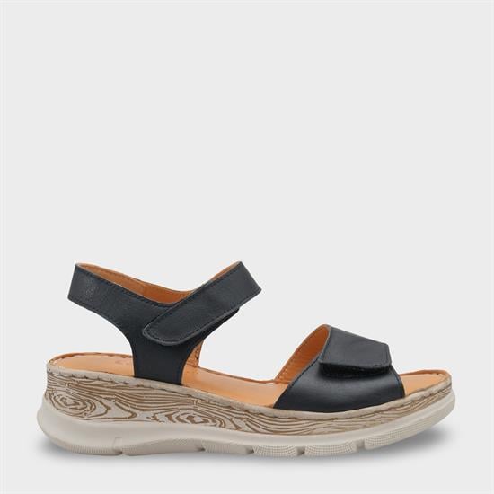 Capone Corrinne Genuine Leather Soft Comfort Women Black Sandal image 2