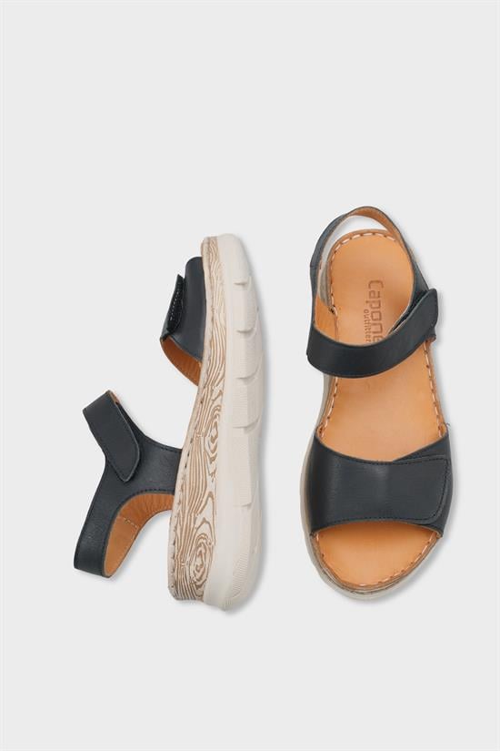 Capone Corrinne Genuine Leather Soft Comfort Women Black Sandal image 6