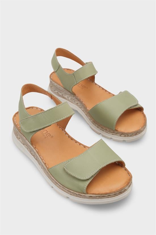 Capone Corrinne Genuine Leather Soft Comfort Women Avocado Sandal image 3