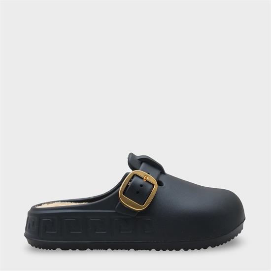 Capone Daisy Women Black Furry Sandal image 2