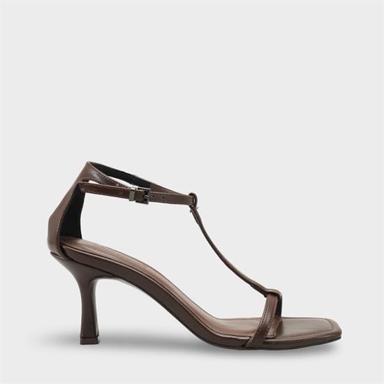Capone Dalia Mid Heel Ankle Strap Women Brown Sandals image 2