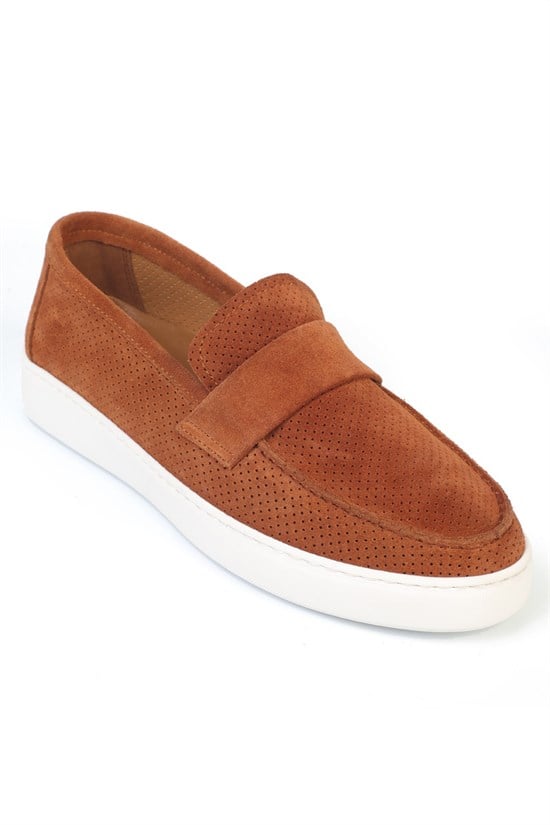 Capone Dillon Genuine Leather Suede Genuine Leather Lined Men Loafer