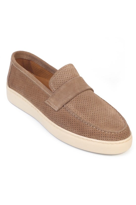 Capone Dillon Genuine Leather Suede Genuine Leather Lined Men Loafer