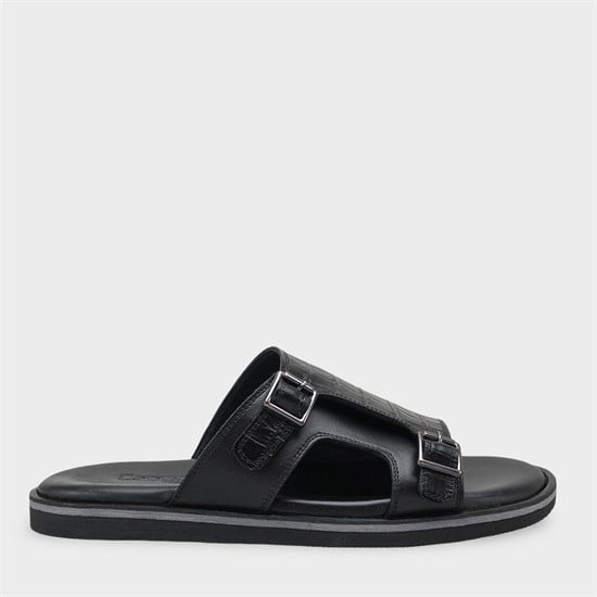 Capone Double Buckle Croc Pattern Men Sandal image 2