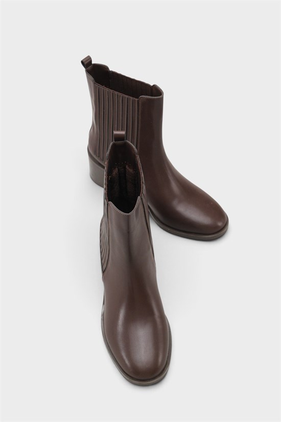 Capone Ellynn Round Toe Side Elastic Women Brown Cowboy Boot image 5