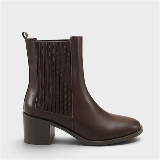 Capone Ellynn Round Toe Side Elastic Women Brown Cowboy Boot image 2