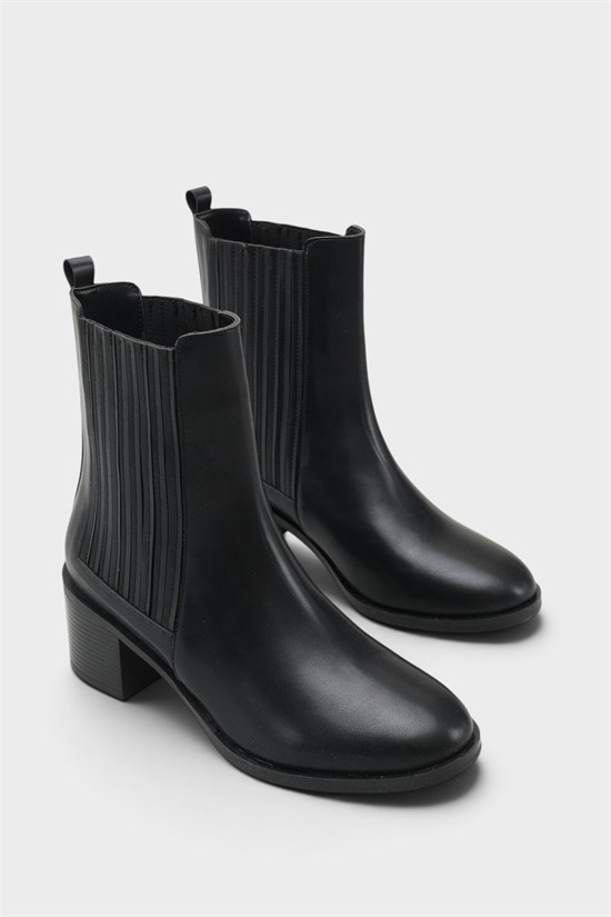 Capone Ellynn Round Toe Side Elastic Women Black Cowboy Boot image 3