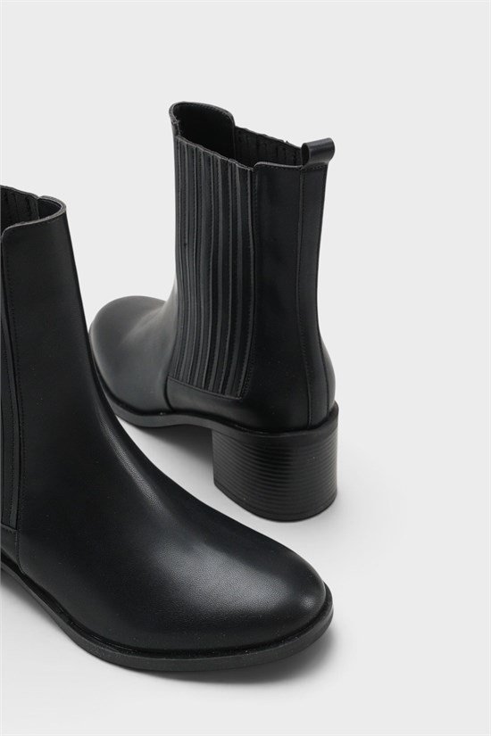 Capone Ellynn Round Toe Side Elastic Women Black Cowboy Boot image 4