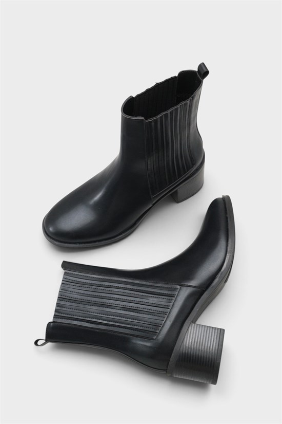 Capone Ellynn Round Toe Side Elastic Women Black Cowboy Boot image 6