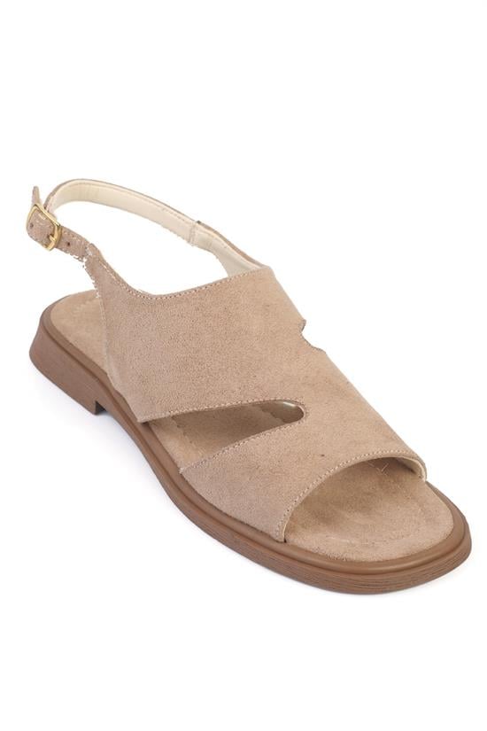Capone Emmie Suede Look Women Sued Mink Sandal