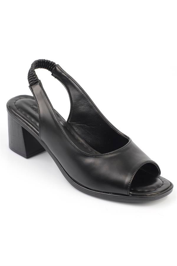 Capone Flat Toe Woman Shoes With Inner Pad and Elastic Back