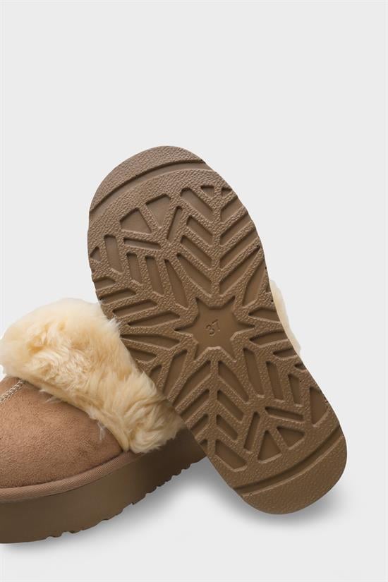 Capone Furry Closed Toe Women Sued Mink Slippers image 4