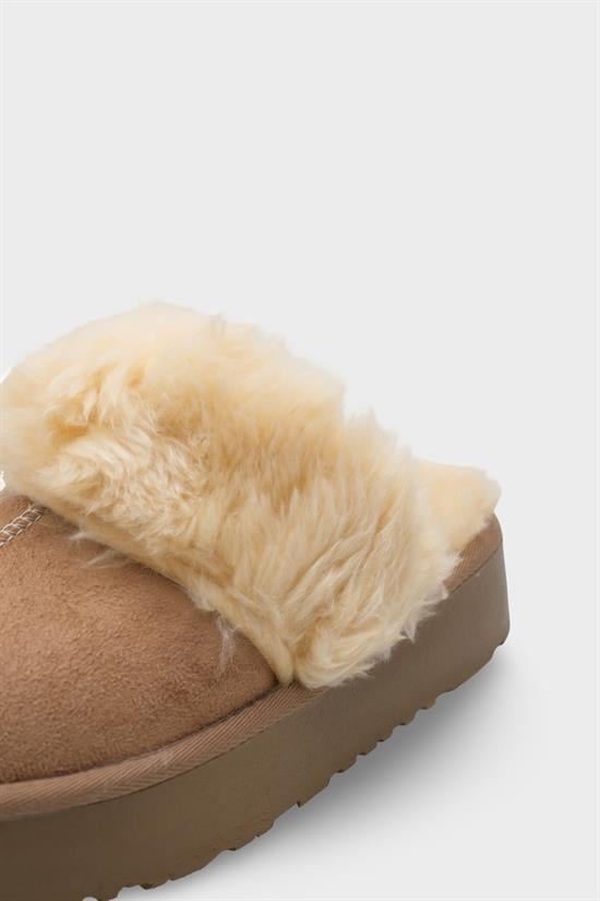 Capone Furry Closed Toe Women Sued Mink Slippers image 3