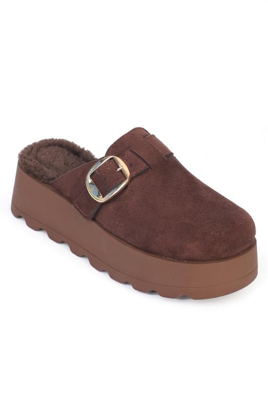 Capone Furry Faux Suede Women  Clogs