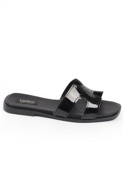 Capone Halsey Women Black Slide Flat Sandals image 2