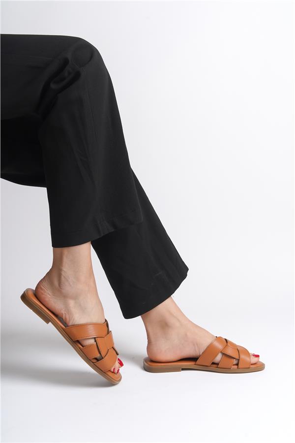 Capone Halsey Women Honey Slide Flat Sandals image 6