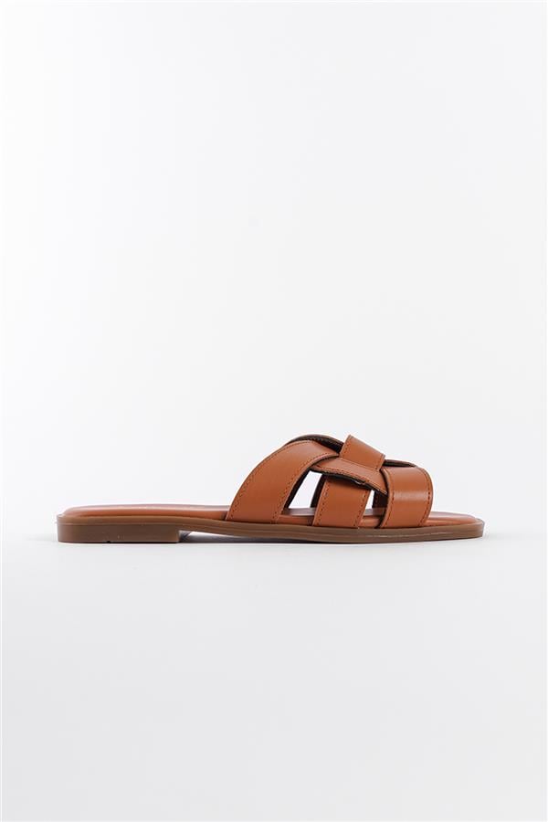 Capone Halsey Women Honey Slide Flat Sandals image 2