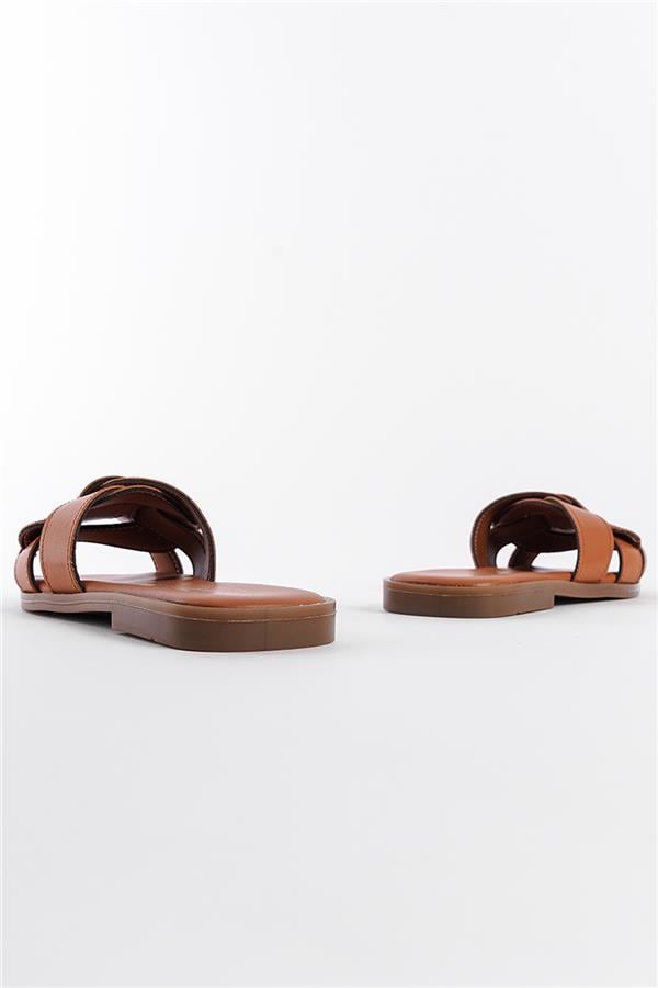Capone Halsey Women Honey Slide Flat Sandals image 3