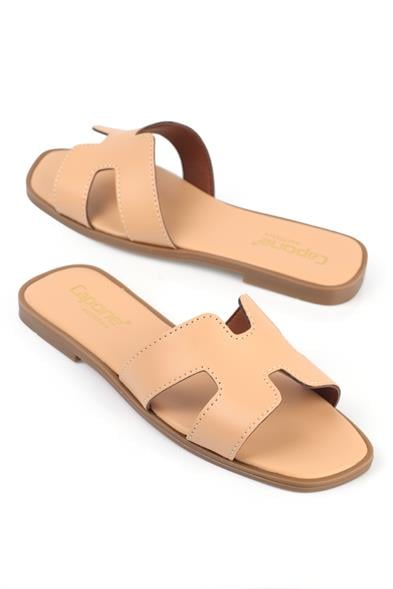 Capone Halsey Women Nude Slide Flat Sandals image 4