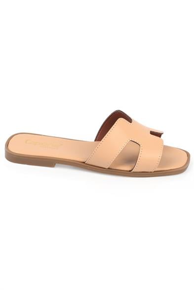 Capone Halsey Women Nude Slide Flat Sandals image 3