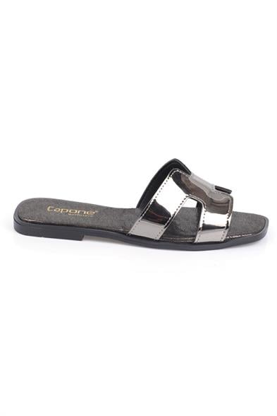 Capone Halsey Women Platinum Slide Flat Sandals image 4