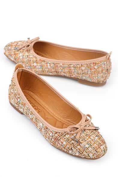 Capone Hana Trend Women Gold Ballet Flats image 2