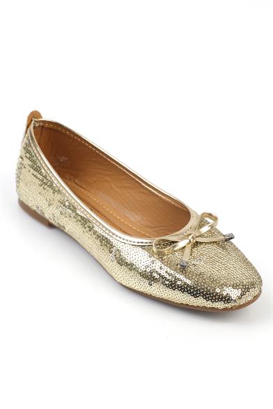 Capone Hana Trend Women Gold Ballet Flats image 5