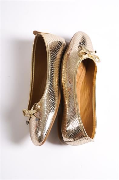 Capone Hana Trend Women Gold Ballet Flats image 6