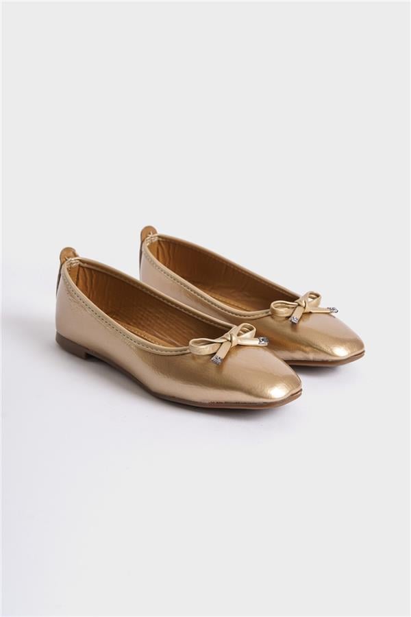 Capone Hana Trend Women Gold Ballet Flats image 5