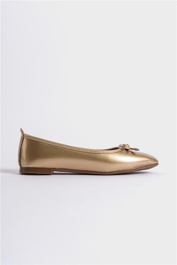 Capone Hana Trend Women Gold Ballet Flats image 4