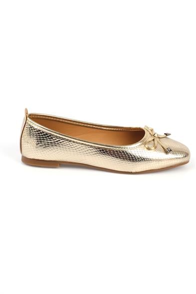 Capone Hana Trend Women Gold Ballet Flats image 3